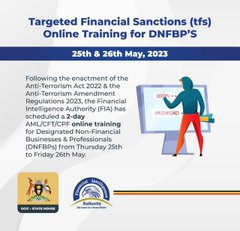 Targeted Financial Sanctions  Online Training for DNFBPs
