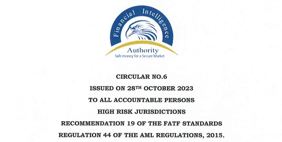 high risk jurisdiction circular