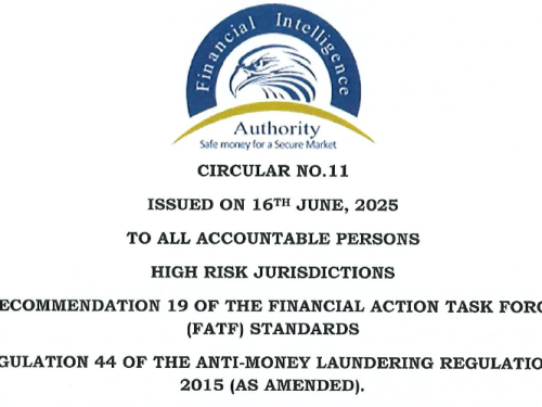 Circular No. 11 High Risk Jurisdictions Recommendation 19 of the FATF Standards